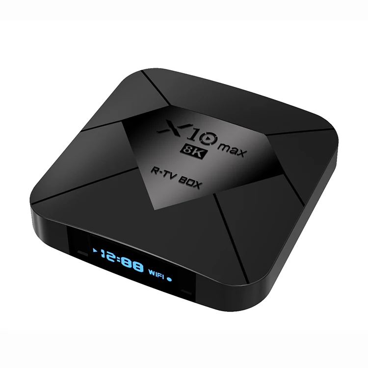 Excel Digital S905X3 Quad Core 8K Android Smart TV BOX Android 9.0 Dual Wifi 4/128GB Smart Tv Box X10 MAX