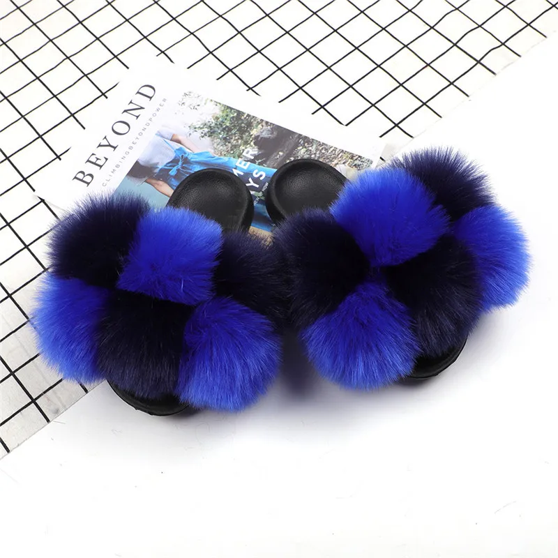 

hot selling women fur slipper new arrival, Show as pictures