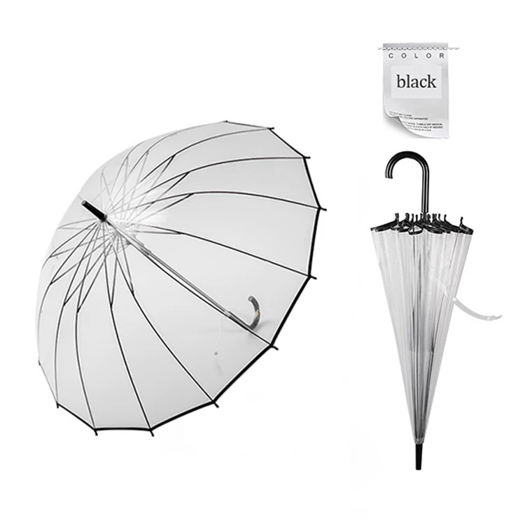 

Promotional Custom Wind breaker Clear Transparent umbrella, Customized color