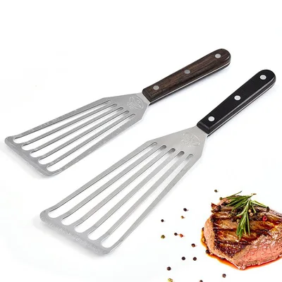 

P744 Wholesale Stainless steel Teppanyaki Shovel multi-purpose kitchen steak shovel, Silver