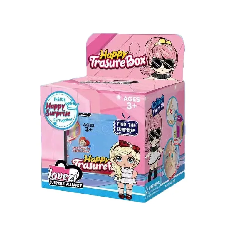 

factory wholesale Random happy Surprise Egg Box boyguessing music doll blind box creative surprise doll children's toys