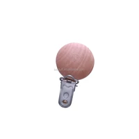 

pacifier clip New Arrival Stainless Steel Pacifier Clip with Natural Wood