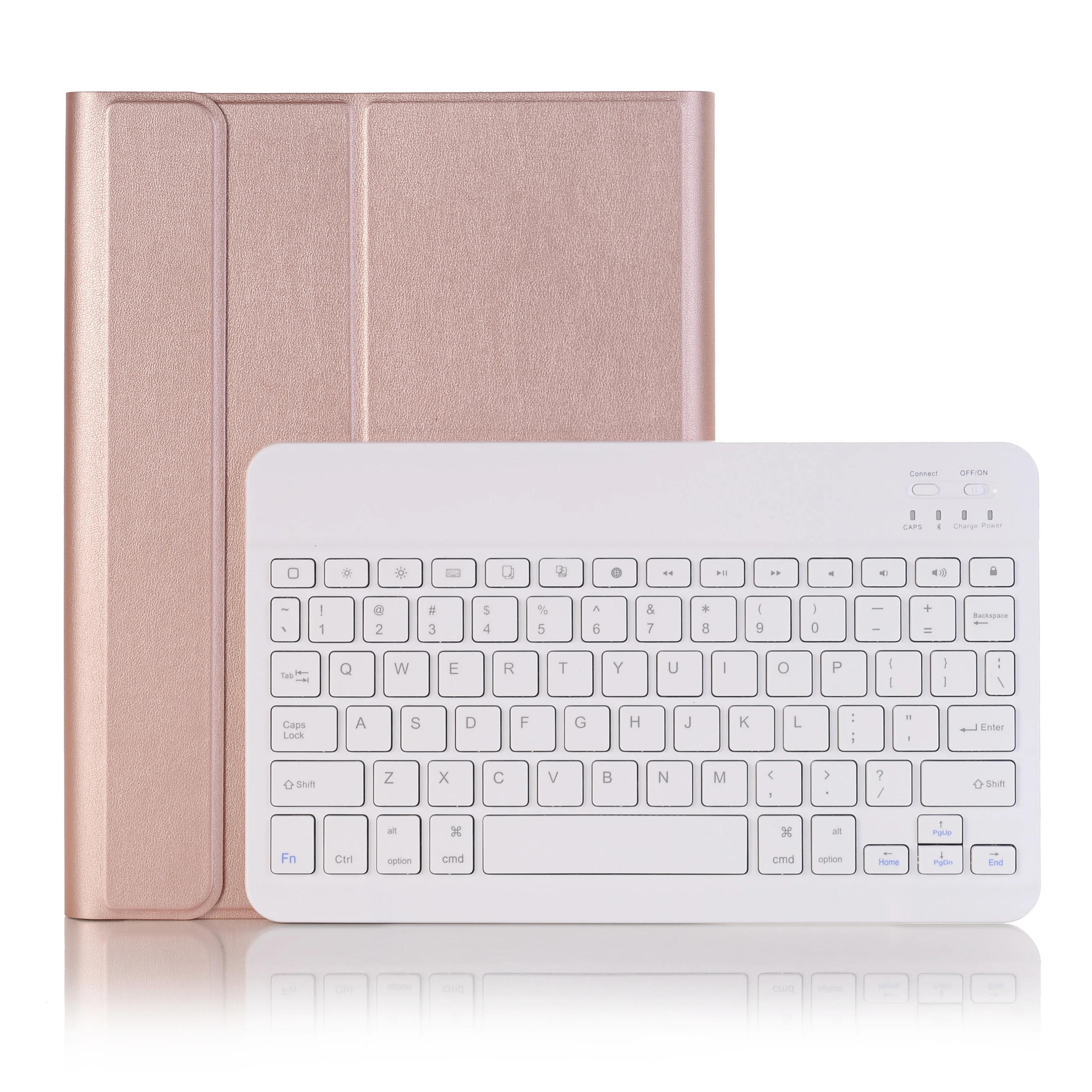 

For iPad 10.2 Keyboard Case, with Pencil Holder PU Leather Tablet Case with keyboard