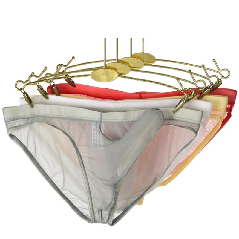 

Men Nylon G-string Thongs Bikini Dance Party Novelty Panties Elephant Trunk Jockstrap Underwear Mens Lace Jacquard Funny Thongs, As pictures show