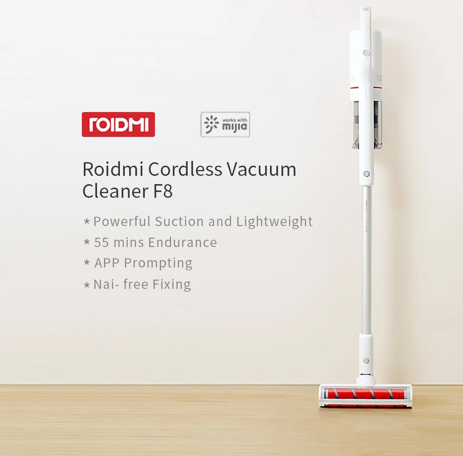 New Xiaomi Roidmi F8 Handheld Vacuum Cleaner For Home Low Noise Dust  Collector Household Cyclone Led Multifunctional Brush Wifi - Buy New Xiaomi  Roidmi F8 Handheld Vacuum Cleaner For Home Low Noise