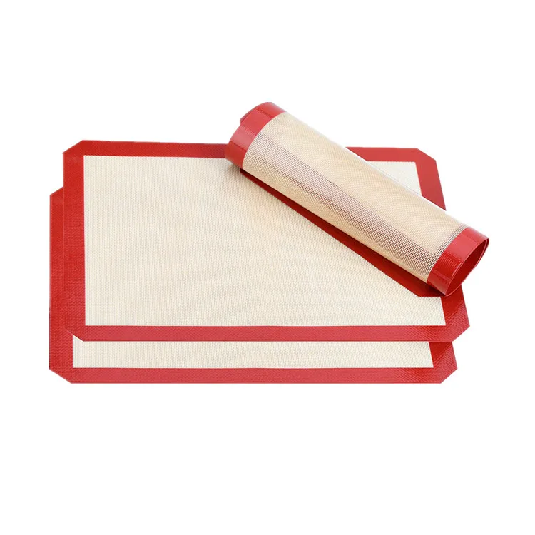SHQN Custom Print Logo Baking Silicone Mat for Cookies Macaroons, Bread and Pastry Making