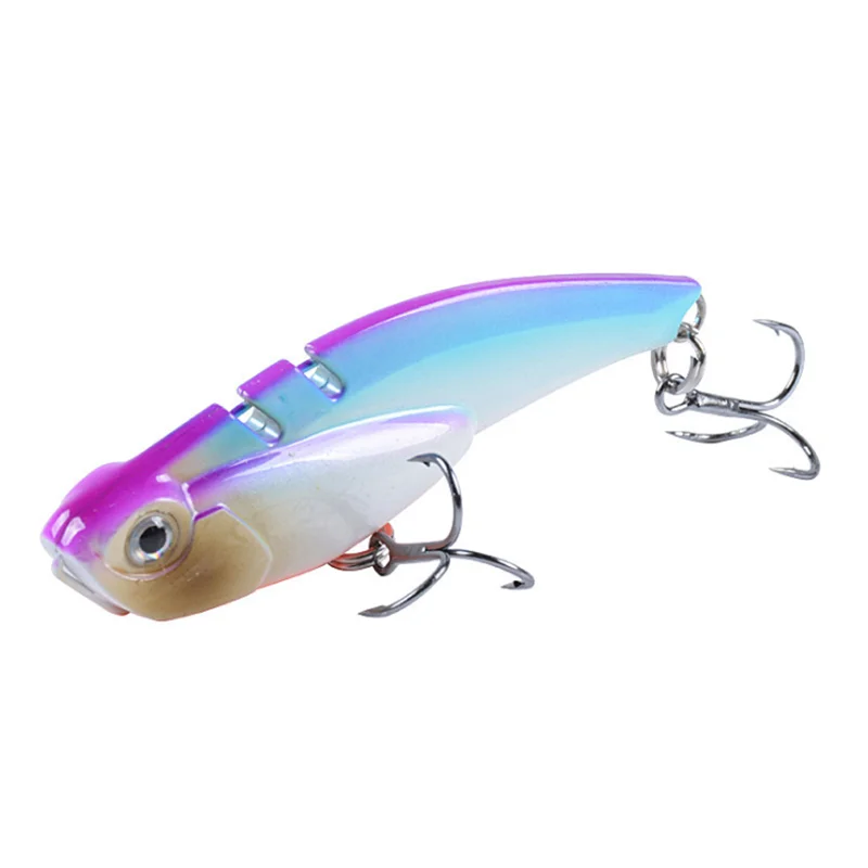 

6Colors 19.3g/6.9cm VIB Shiver Swimming Plastic Hard Bait With BKK 8# Hook Wobblers Bionic Bait Anti-corrosion 3D Eyes