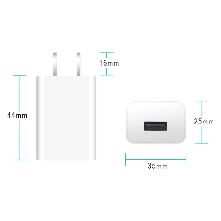 

Factory Wholesale Price Universal Plug-in 5v 2a USB Charger 10W Power Adapter With EU US UK AU AC Plug, White black