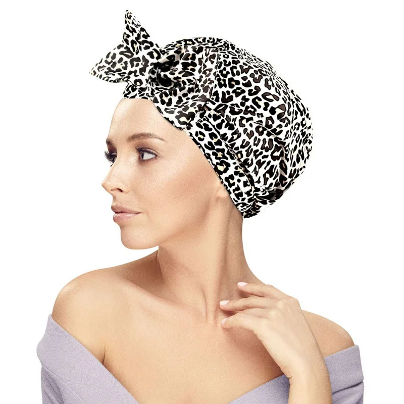 

Beauty Salon Spa Reusable Elastic Adjustable Waterproof Shower Cap for Ladies, Men and Kids, Customized color