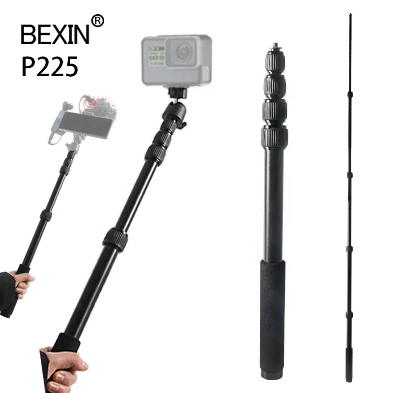 

BEXIN OEM/ODM Lightweight smartphone selfie extension stick outdoors portable tripod long Extension Rod for gopro camera