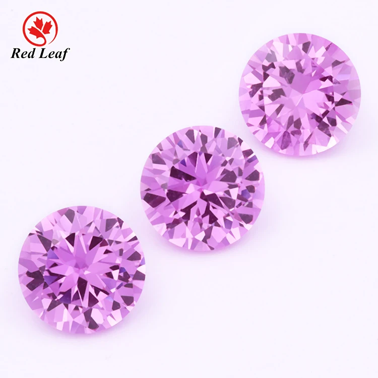

Wuzhou 5A Synthetic Stones Rough Corundum Gemstone Rose 2# Round Ruby Stone Synthetic (lab Created) Third Party Appraisal