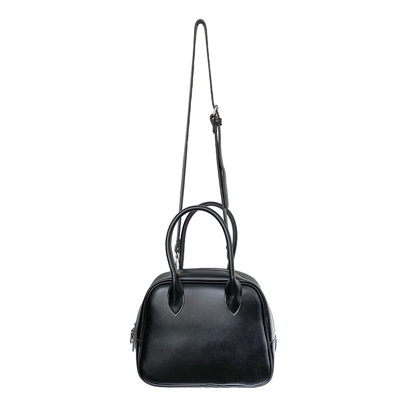 

Wholesale New Fashion Trendy High Quality Simple Style Pu Leather Zipper Shoulder Handbags for Travel