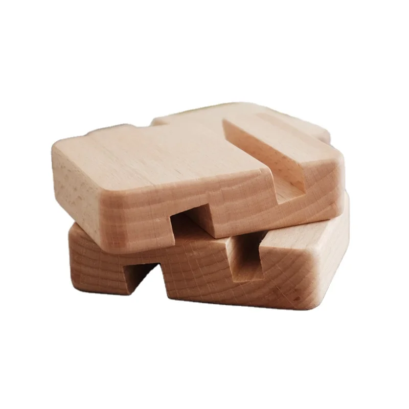 

Chinese style carved solid wood telephone and cup base pedestal, Natrual