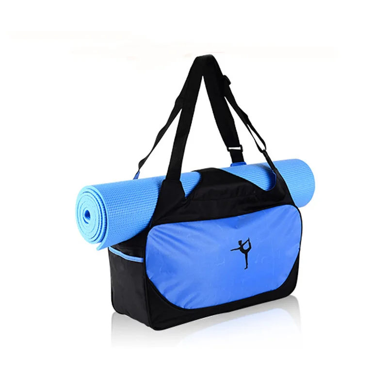 

Portable yoga mat gym bag sports large capacity leisure shoulder crossbody travel messenger bag custom Logo fit for women, 3 color
