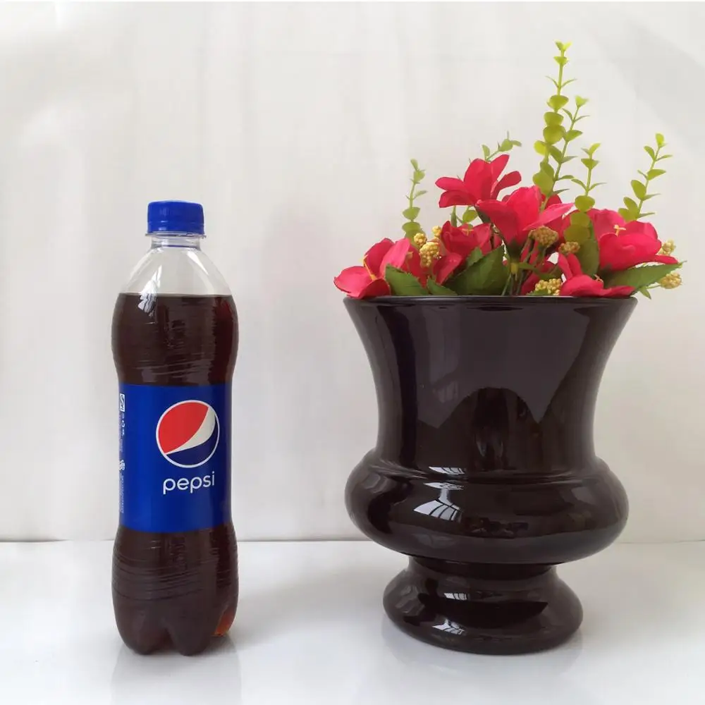 
Manufacturers supply European-style round wholesale desktop garden creative PS plastic flower pots customized 