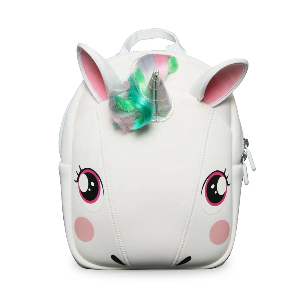 

SUPERCUTE toddler cute kids plush unicorn backpack unicorn, gift bag fanny unicorn back pack, girls bag unicorn backpack kids, White, pink,cyan, purple