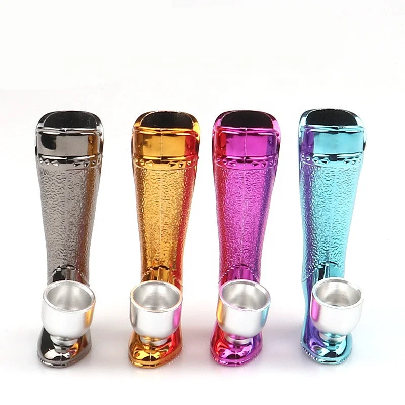 

Creative Portable High Heels Metal Pipe Dry Herb Tobacco Pipe, Picture