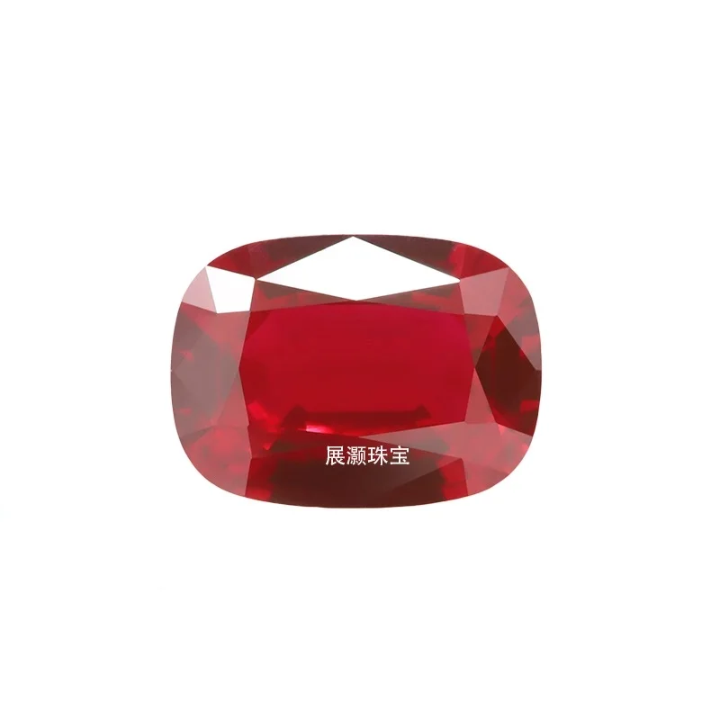 

Precious Gemstone Fine Jewelry Excellent Quality Ruby Stones of Rectangle Cushion Cut 6.5x5mm, Red