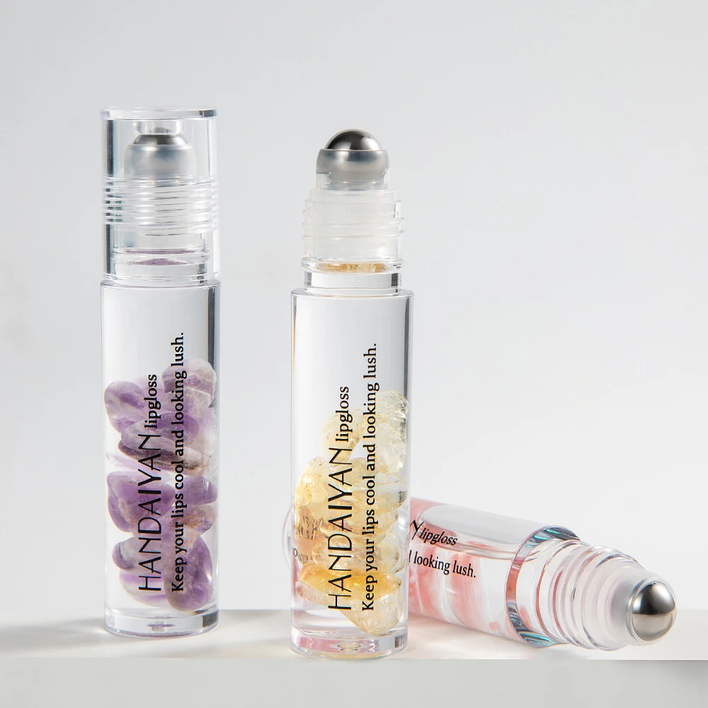 

Wholesale Glossy Plumping Crystal Roll-on Lip Gloss Moisturizing Clear Lipstick Lip Gloss