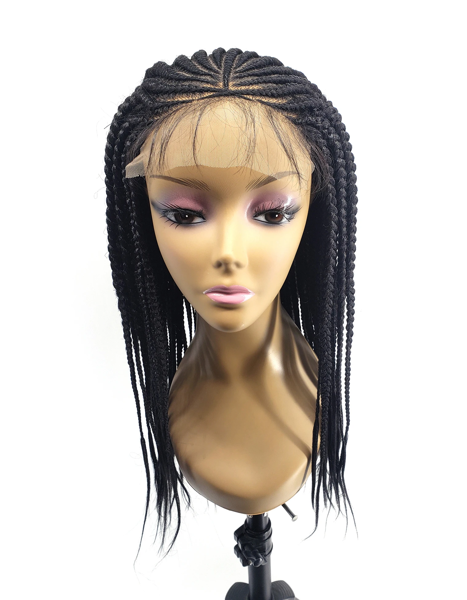 

wholesales micro hande made braiding cornrow front lace wig new style cap