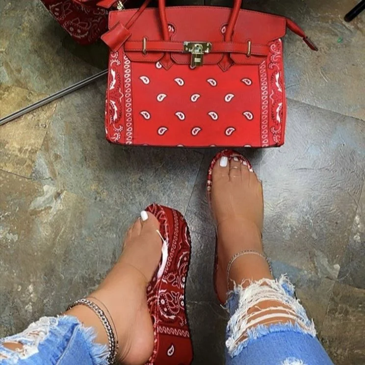 

2021 Summer Luxury Handbags Bandana Pink Slide Women Square Bag Print Bandana Purse Shoulder Messenger Bags, Picture