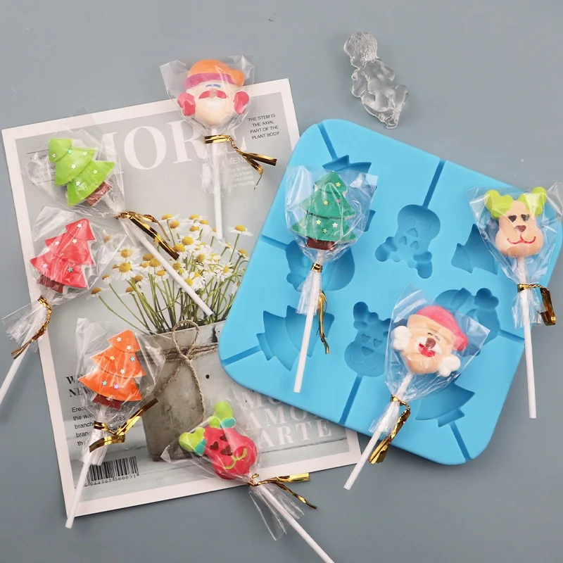 

Silicone Christmas Chocolate Lollipop Candy Making Mold