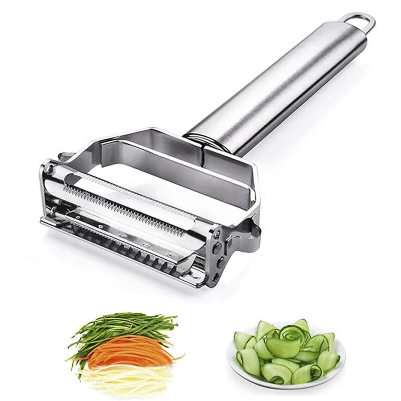 

Kitchen Stainless Steel Multifunctional Tomato Cucumber Veggie Vegetable Fruit Potato Y Peeler