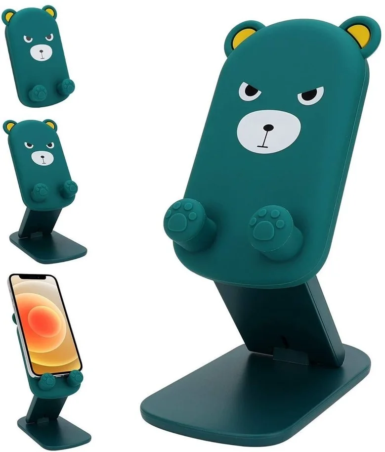 

Dropshipping Cute Foldable Adjustable Cartoon Cell Phone Holder Stand for Desk Portable Universal Desk Phone Holder Stand Cradle