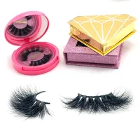 

wholesale 25mm Siberian mink eyelashes private label false lashes custom packaging box 100% real 3d mink eyelash vendor