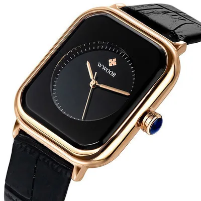

GUOU 8162 New Top Band Square Ladies Fashion Watch Candy Dial No scale Watches For Women Wrist Luxury Women's Quartz Watch Brace