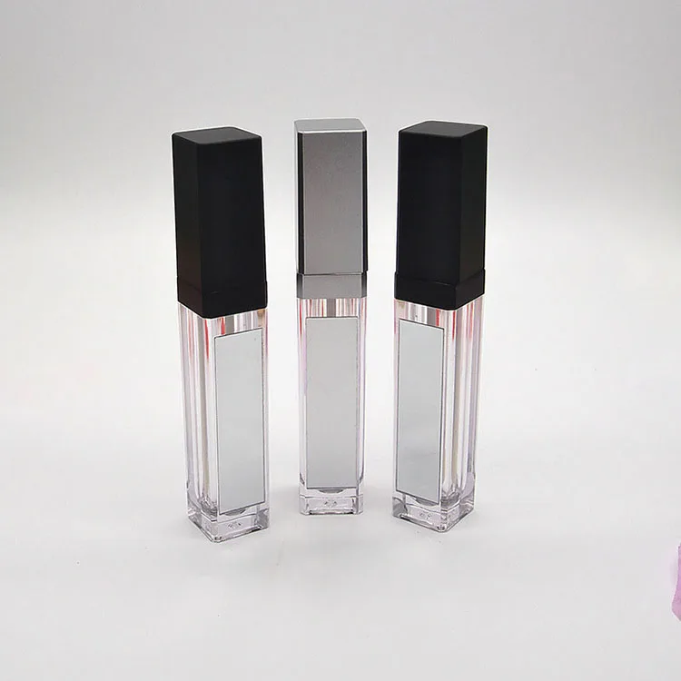 silver lip gloss bottle