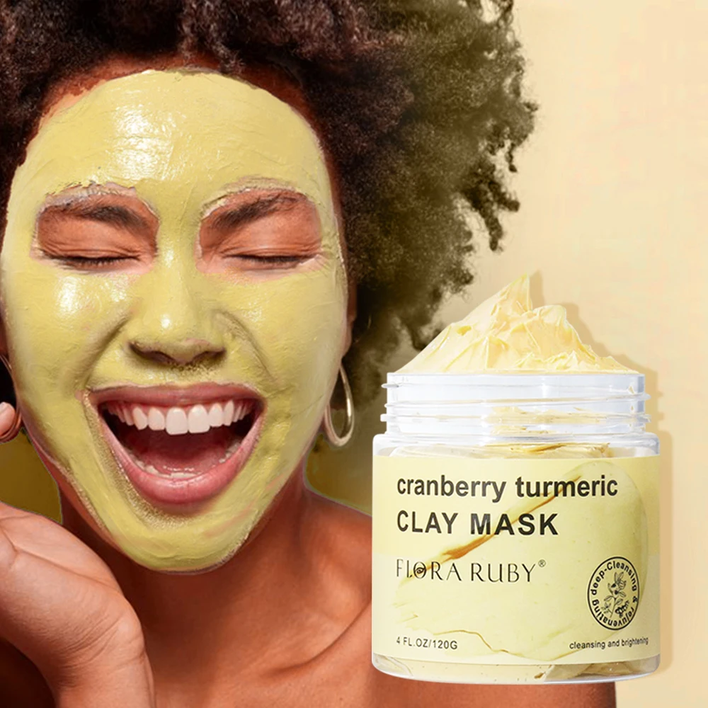 

Cranberry turmeric face mask cleansing mud mask wholesale skincare mask