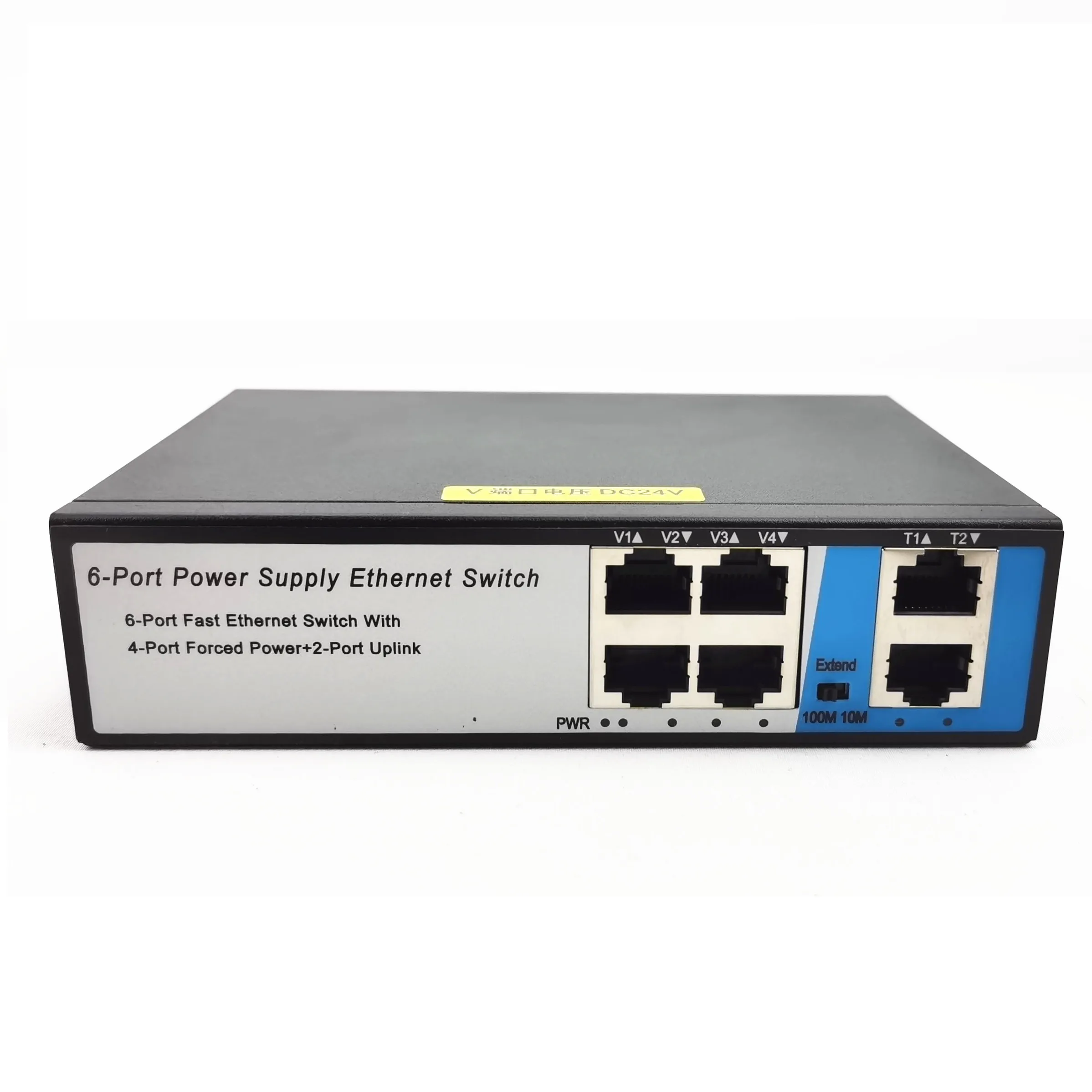 

4 Port 24V POE Switch with 2 RJ45 port uplink poe network switch