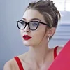 Fashionable transparent jelly color mirror large frame joker glasses frame for men and women
