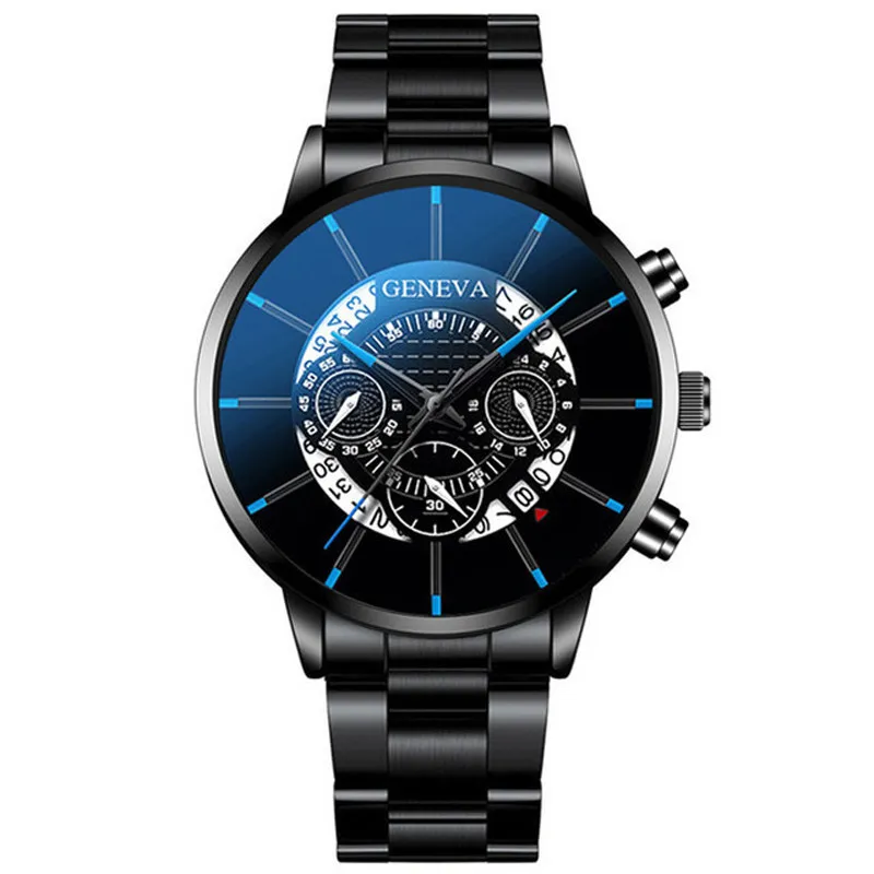 

Mens Gold Stainless Steel Watch Luxury Calendar Business Quartz Wristwatches Analog Round Casual Watches Orologio Uomo