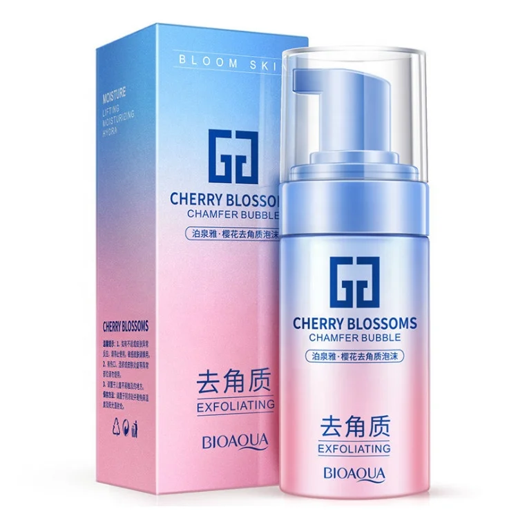 

YANMEI Cherry Blossom exfoliating Foaming Cleanser Custom LOGO Deep Cleaning for Dry Skin