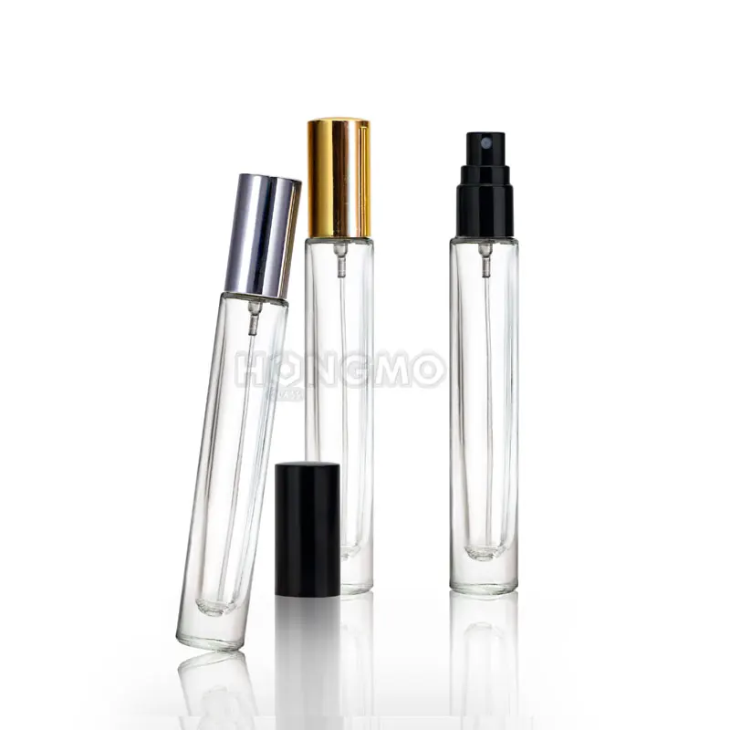 

10ml 10 ml heavy wall thick bottom cylinder luxury perfume roller bottle empty refillable glass spray bottle for perfume