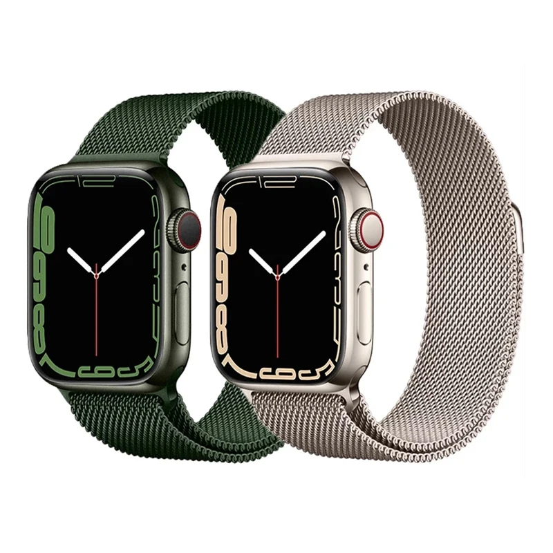 

25 colors fashion Milanese Loop Stainless Steel watch band For Apple Watch 41mm 45mm 40mm 44mm Bracelet Metal iwatch accessories