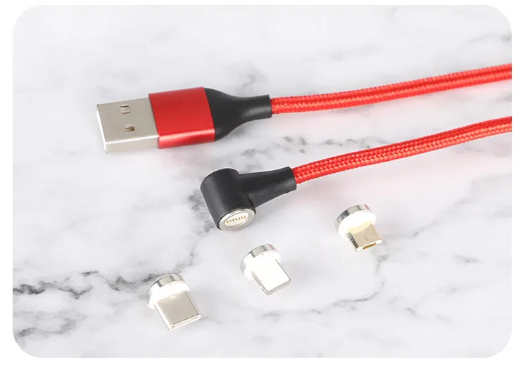 3 in 1 replacement magnet L head usb 3a quick charge magnetic data cable for wholesale - ANKUX.COM