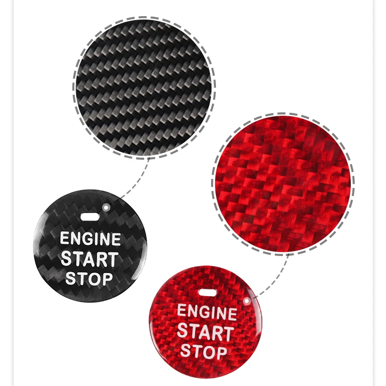 

ES Carbon Car Accessories Carbon Fiber Start Engine Stop Button For Lexus ES IS LX CT Carbon Fiber Car Parts