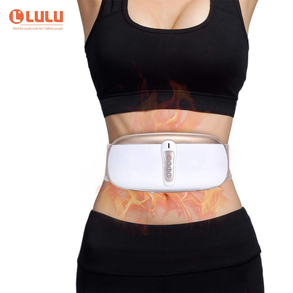 

Wireless Electric Slimming Belt, Portable Abdominal Massager Machine with 4 Vibration Massage Modes& Mild Heating