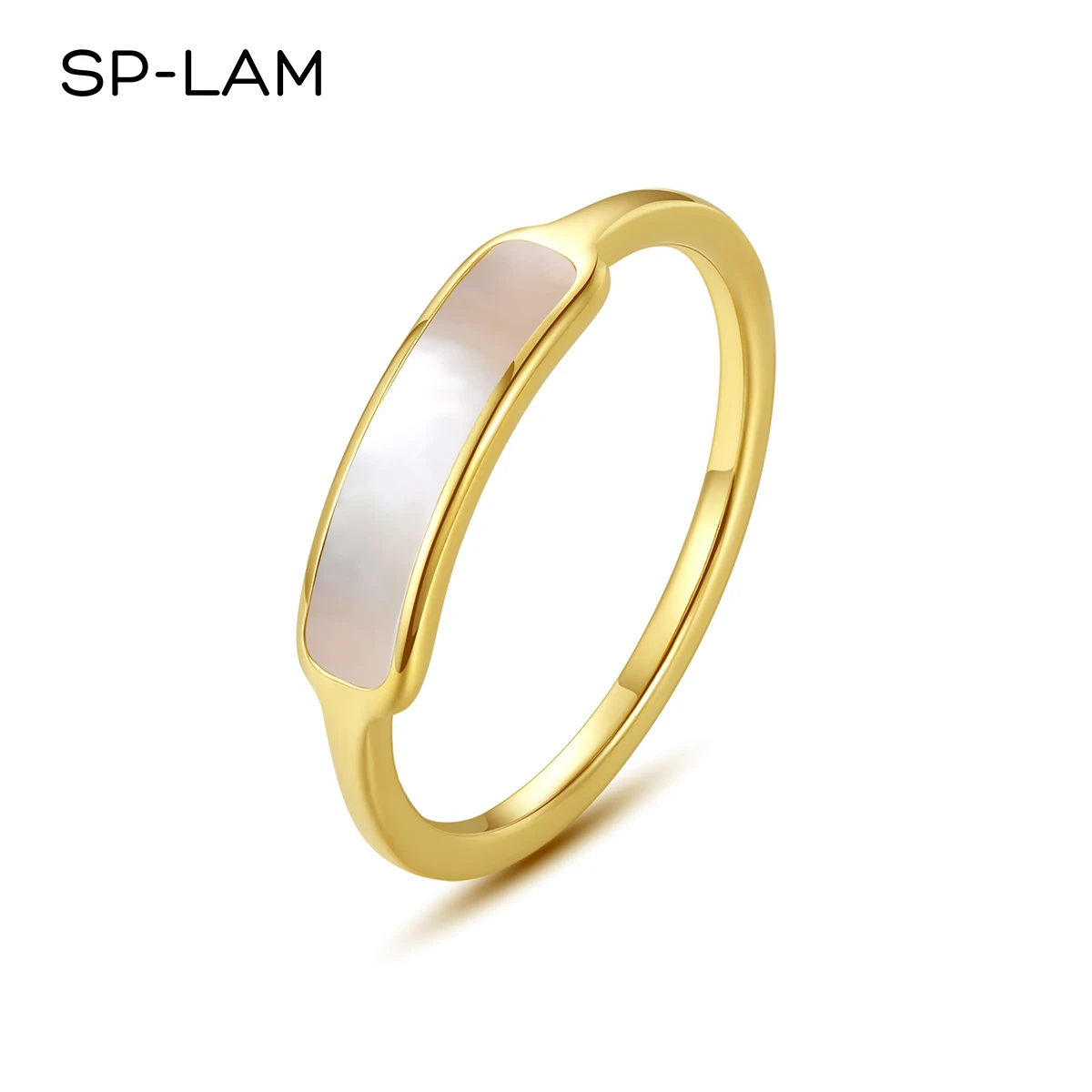 

SP-LAM 2021 Women Stainless Steel Jewellery Gold Plated Girls Ses Sheel Rings Trendy Rings for Women