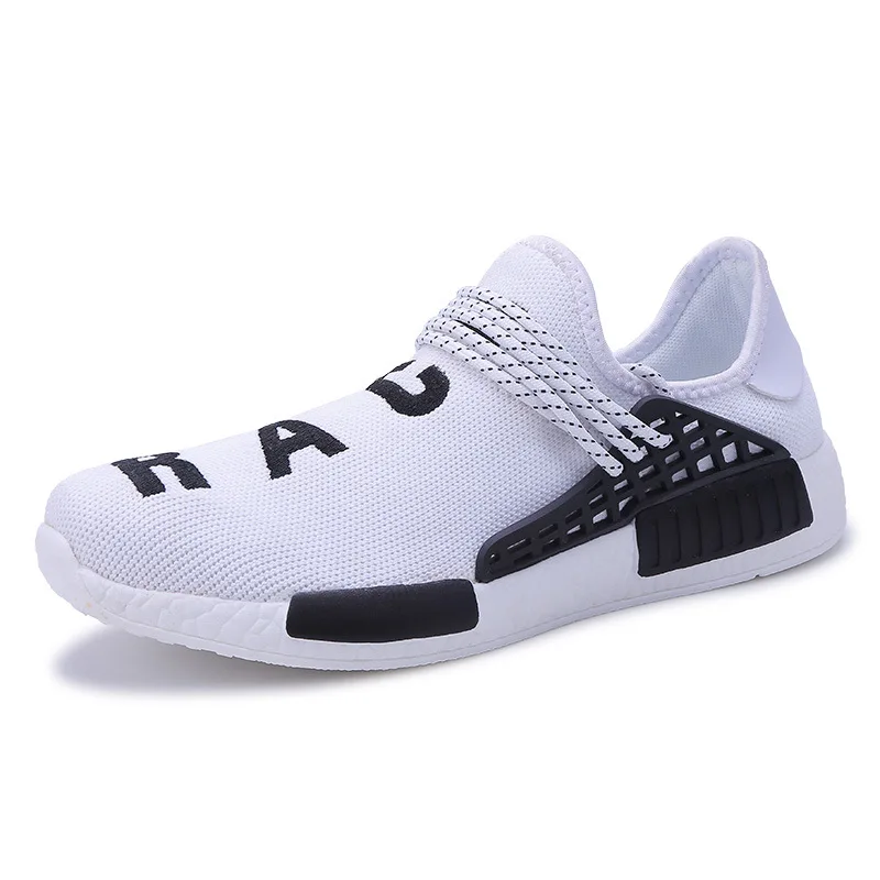 

2021 China Supplier New Custom Brand Big Size Human Race Breathable Men NMD Shoes Women Asia Fashion Sports Shoes, White,black,yellow,blue,pink(35-40),red(39-47)