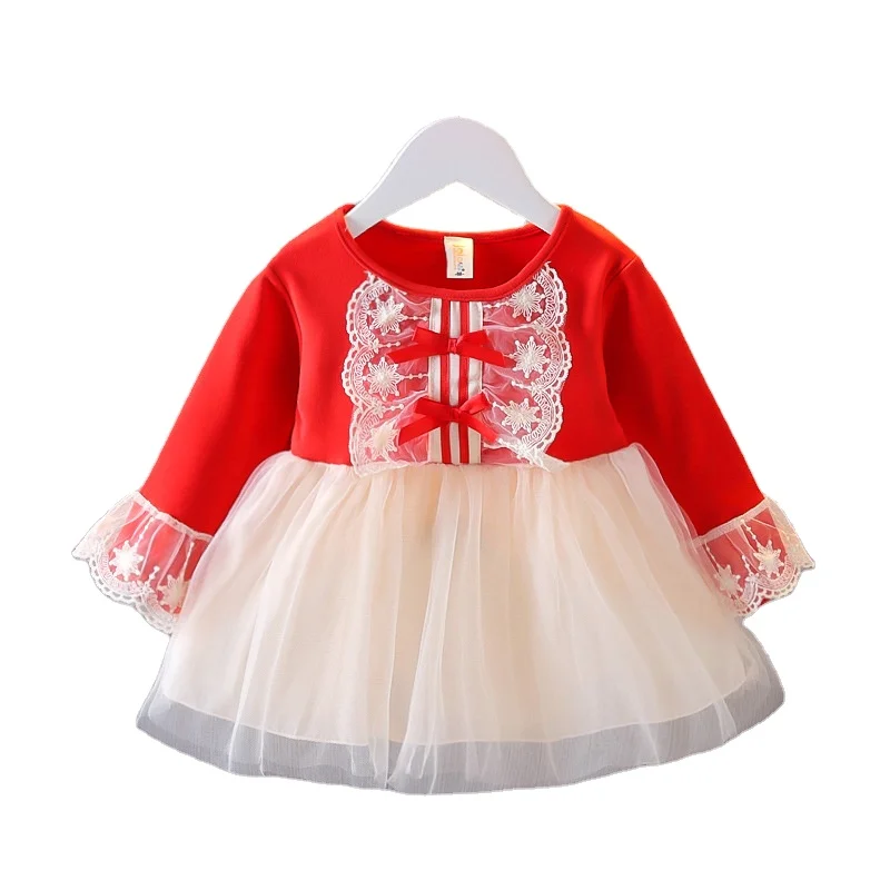 

New Fashion Kids Casual Wear Girls Red Dresses Children's Clothing Sets Baby Girls Clothing Sets, Picture shows