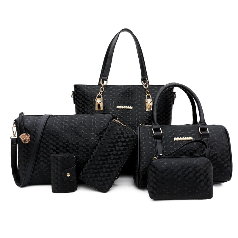 

2019 fashions ladies hand bags 6pcs in 1 set handbag set of women bags