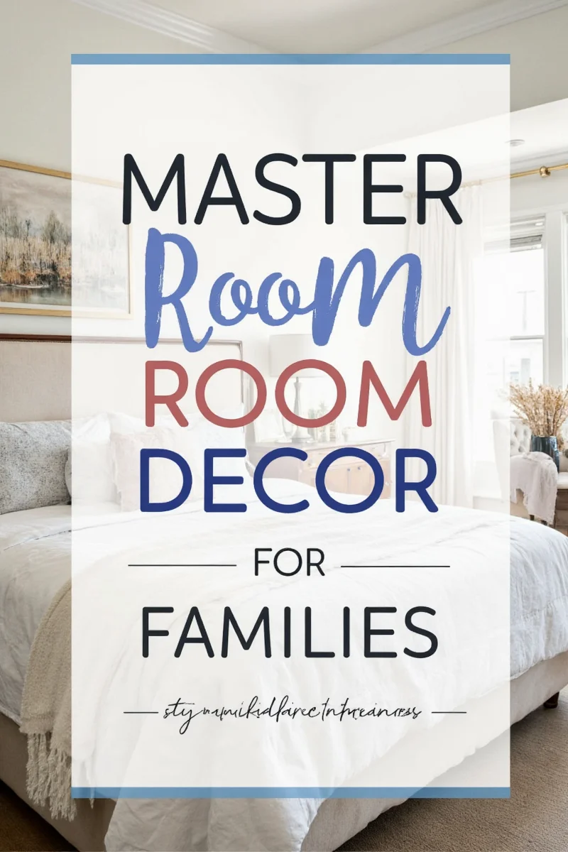 Happy family enjoying a cozy evening in a decorated master bedroom