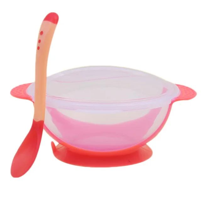 

Baby Bowl Set Training Bowl Spoon Tableware Set Dinner Bowl Learning Dishes With Suction Cup Children Training Dinnerware