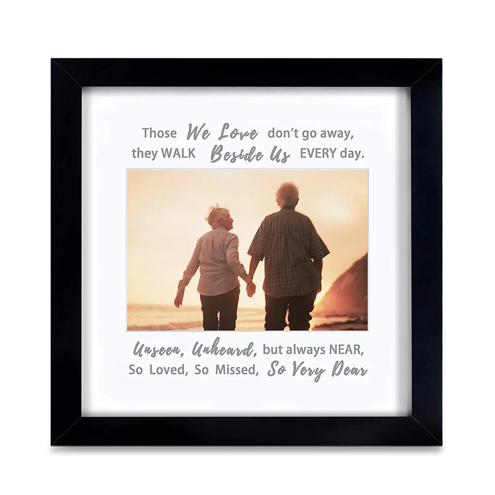 

Amazon High Quality Sympathy Gifts Memorial Picture Frame for Loss of Loved One Remembrance or Memorial Gift Idea, Classic black