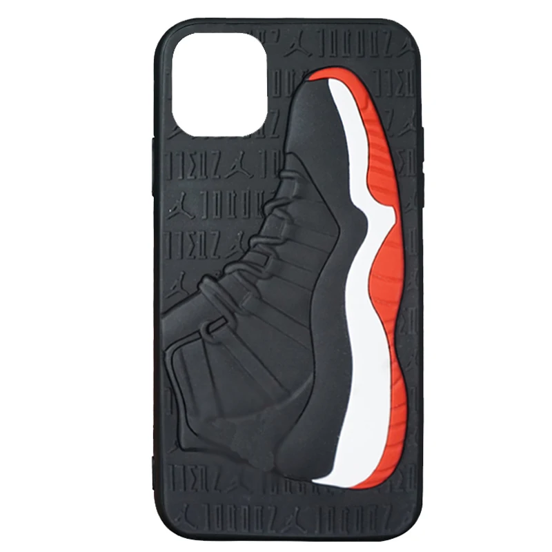 

Fashion 3D Air Dunk Phone Case Sneaker Sports Basketball Shoes For 6S 7 8 Plus X XS XR MAX,11,11 pro Back Cover Case, Black&red,black&gray,blue&white,white,gray,black&pink,black&white