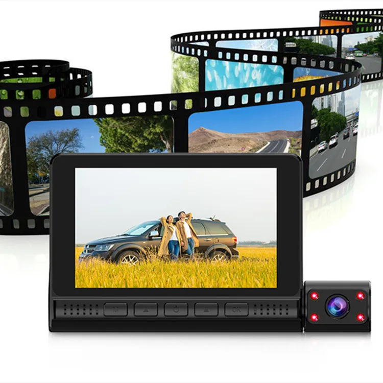 

Car DVR Waterproof Three Lens Video Recorder 1080P 170 Degree Dash cam Rear View Camera Car DVR Dash Camera